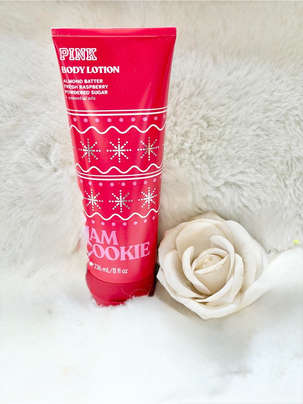 PINK Victoria's Secret JAM Cookie Body Lotion with essential Oils 24hr hydration